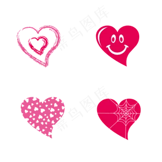 七夕主题爱心png下载