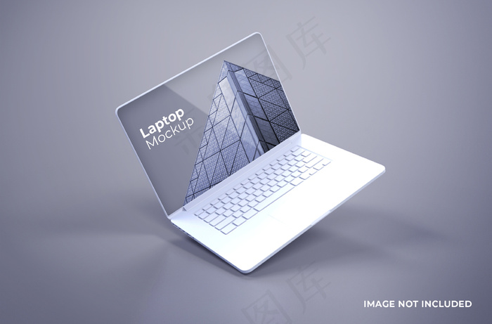白色macbook pro样机psd模版下载
