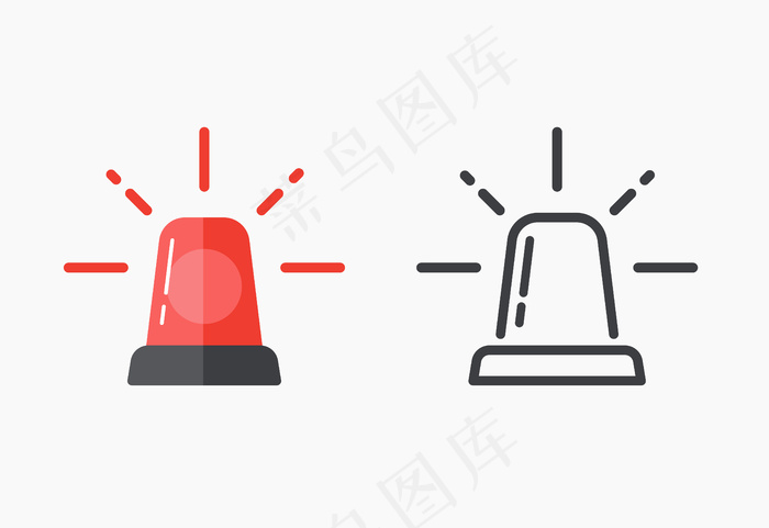 应急部门警察消防救护车事故拖车除雪专用闪光灯eps,ai矢量模版下载