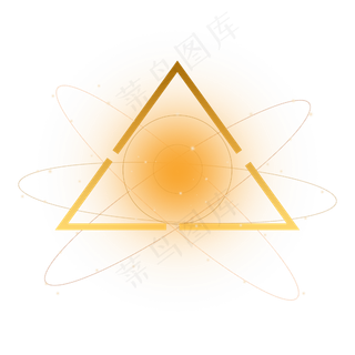 立体电商金色边框png下载