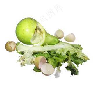 厨余垃圾腐烂蔬菜鸡蛋壳