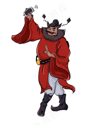 中元节红色鬼怪