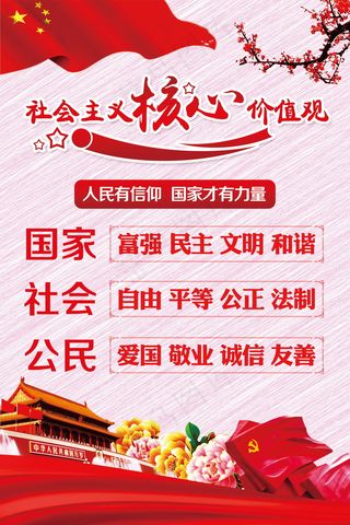 *核心价值观展板图片