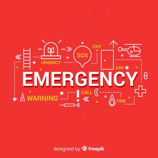 紧急词概念背景