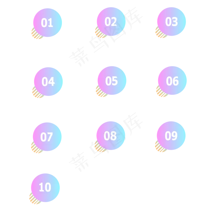 七夕序号分割符(2000*2000px 300 dpi )ai矢量模版下载