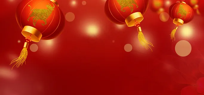 新年灯笼红色中式 新年灯笼红色中式
