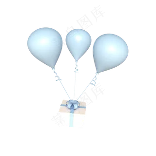 C4D立体装饰气球浪漫礼品气球