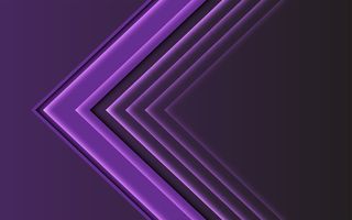 抽象紫光箭头方向在黑暗的现代未来主义背景。