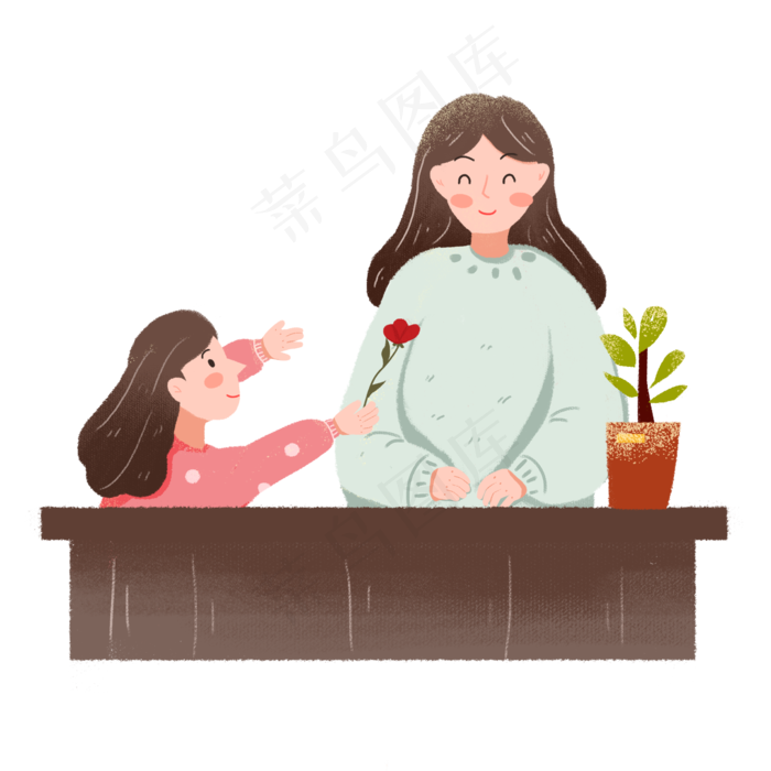 教师节学生给老师送花素材