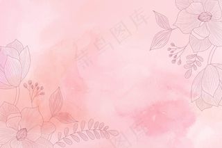 水彩背景与手绘元素