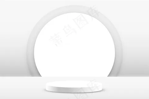 白色讲台产品展示空背景