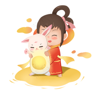 中秋节嫦娥玉兔微信微博配图