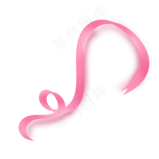 粉红色治愈温馨七夕情人节彩带丝