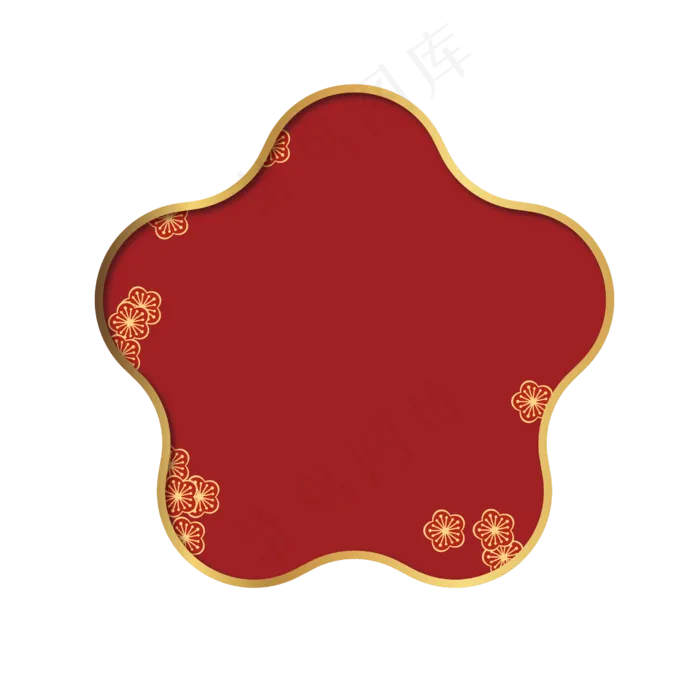 中国风古典梅花边框(2000X2000(DPI:300))ai矢量模版下载