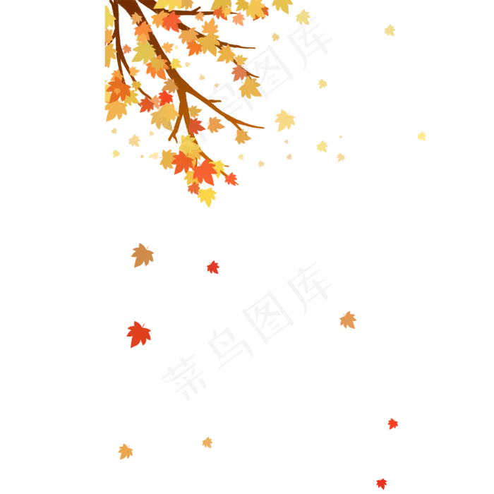 秋天枫叶(2000X2000(DPI:300))psd模版下载