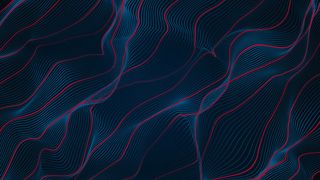 抽象蓝红线波浪曲线背景