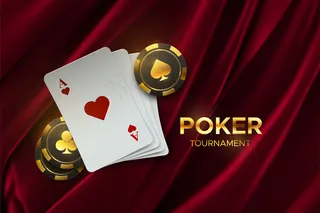 织物背景上的扑克牌和赌博筹码