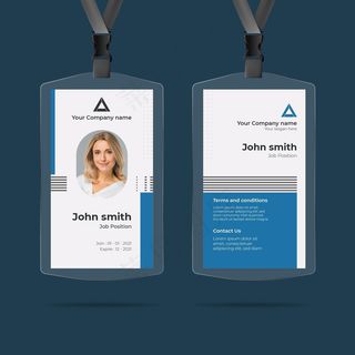 带照片的简易身份证模板