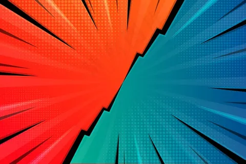 平面设计中的喜剧风格背景