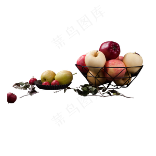 一大堆清新爽口的水果