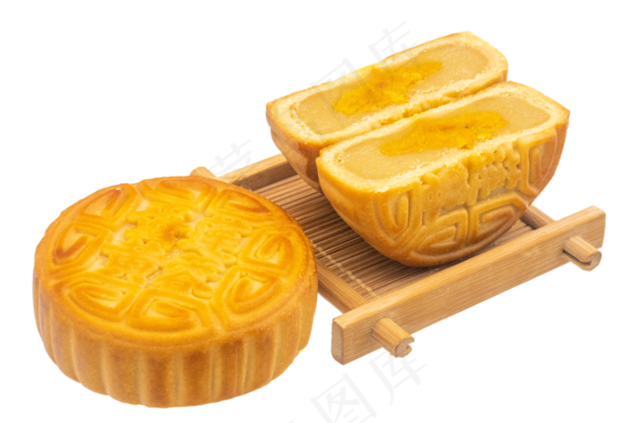 蛋黄莲蓉月饼(3000*2000px 300 dpi )