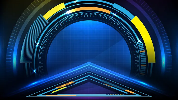 圆形界面科幻框架hud ui集合的抽象未来背景eps,ai矢量模版下载