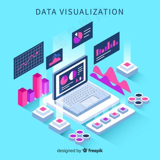 等轴测数据可视化元素背景