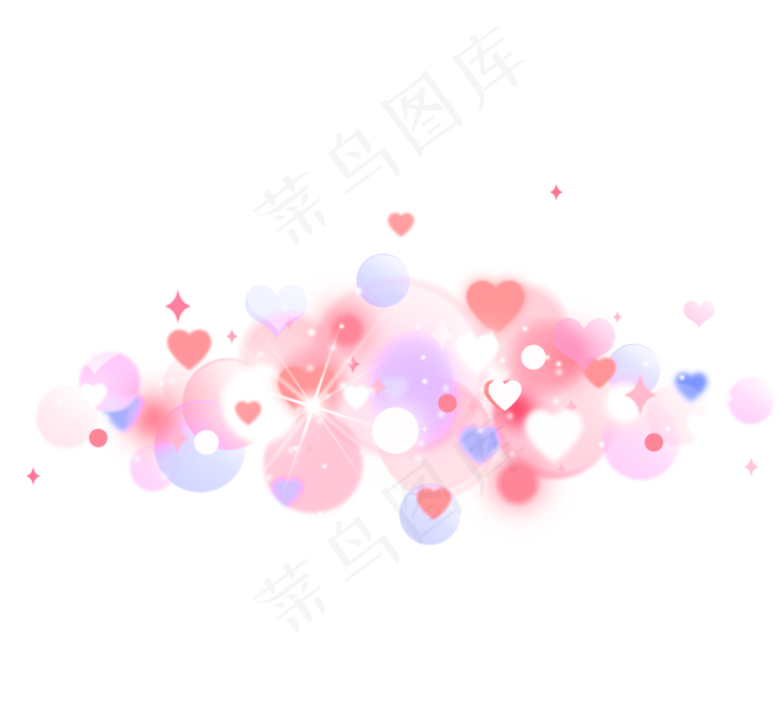情人节浪漫爱情泡泡光斑(2500X2500(DPI:300))psd模版下载