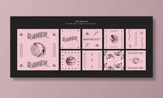 拉面社交媒体贴餐厅