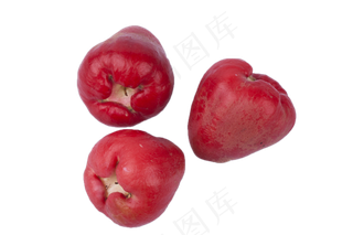 三个大红美味的莲雾