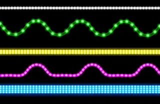 一套具有霓虹灯效果的led灯条