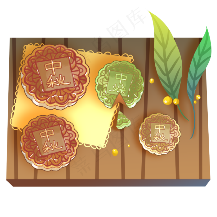中秋甜品月饼(3000X3000(DPI:299))psd模版下载
