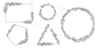 一包手绘花框