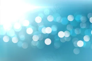可爱的蓝色(bokeh)散景灯光效果设计