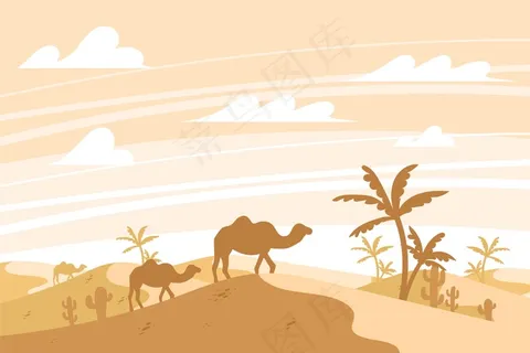 沙漠景观视频会议