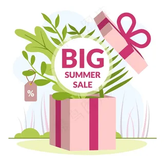 插图写的是夏季大减价