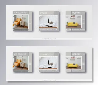 家具销售模板社交媒体模板和横幅banner