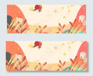 秋季秋天促销banner