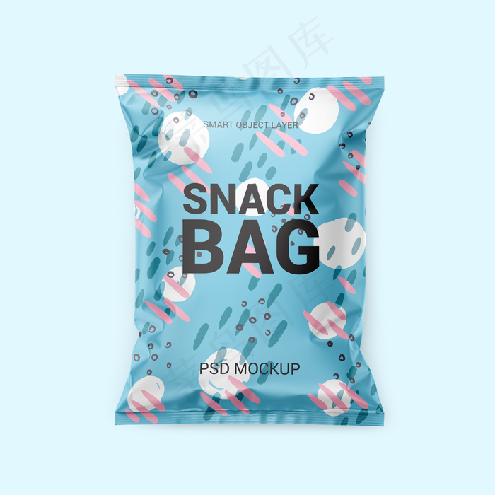 零食包装模型样机psd模版下载