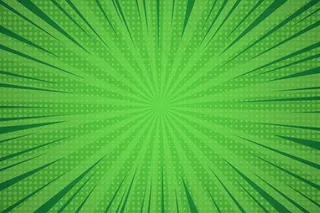 带有射线和半色调的漫画抽象蓝色背景