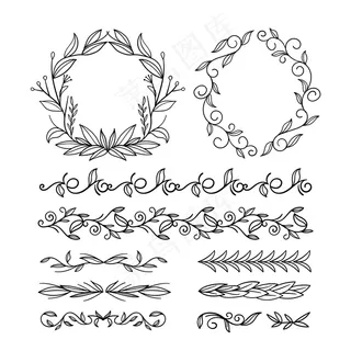 手绘装饰元素集