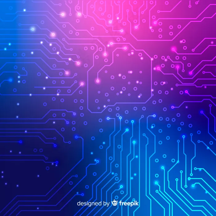 霓虹灯电路板壁纸eps,ai矢量模版下载