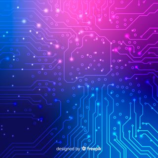 霓虹灯电路板壁纸