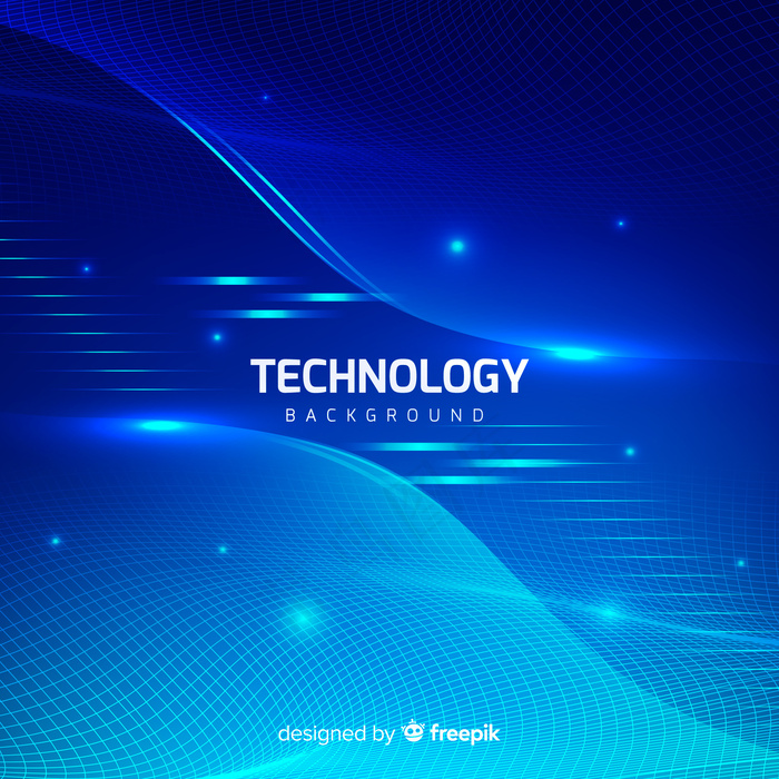 蓝色抽象技术背景
