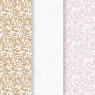 粉彩线条无缝图案模板