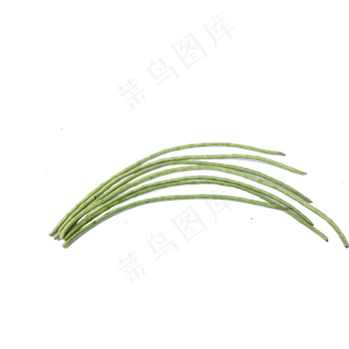 绿色创意圆弧豆角食物元素