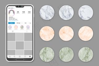 Instagram大理石故事Hilligts系列