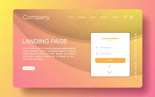 带有抽象的登录页