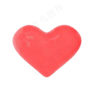 七夕节红色爱心装饰