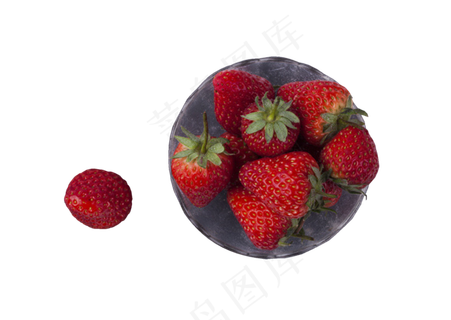 香甜可口美味多汁的草莓